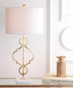 JONATHAN July 31" Metal LED Table LampGoldLeaf Lamps