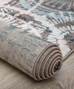 WRG All Area Rugs And Runners Contemporary Circles Brown Blue Area Rug 8 WRG All Area Rugs And Runners Contemporary Circles Brown Blue Area Rug