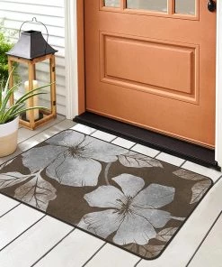 Camilson All Area Rugs And Runners Floral Area Rug - Non Slip Large Flower Carpet For Indoor Soft Area Rugs