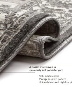 WW Modern Floral Panel Persian Design Grey Ivory Area Rug All Area Rugs And Runners 12 WW Modern Floral Panel Persian Design Grey Ivory Area Rug All Area Rugs And Runners