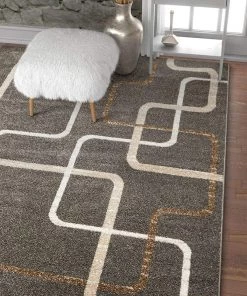 WW All Area Rugs And Runners Modern Geometric Gray Comfy Area Rugs