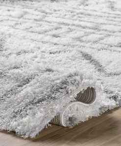 Modern Rugs And Decor Renata Moroccan Shag Runner Rug, Grey 12 Modern Rugs And Decor Renata Moroccan Shag Runner Rug, Grey