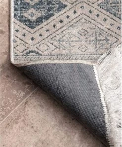 Modern Rugs And Decor Roseline Vintage Tribal Area Rug, Blue