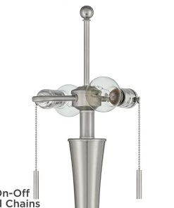 Lamp Plus Karl Modern Brushed Nickel Floor Lamp