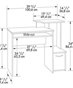 MW Furniture Student Desk - Cinnamon Cherry