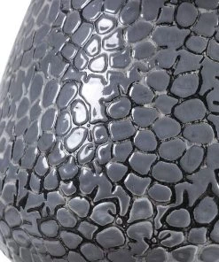 Uttermost Pebbles Metallic Charcoal Gray Finish Ceramic Table Lamp Lamps