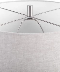 Uttermost Pebbles Metallic Charcoal Gray Finish Ceramic Table Lamp Lamps