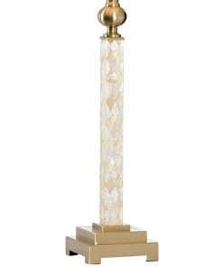 Wildwood Penshell Cream Brass Buffet Table Lamp