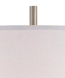 Lamp Plus Avery Black And Brushed Nickel Column 2-Light Floor Lamp Lamps