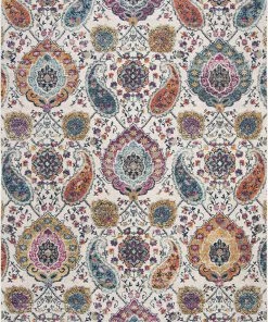 FAS All Area Rugs And Runners Floral Cream/multi Soft Area Rugs
