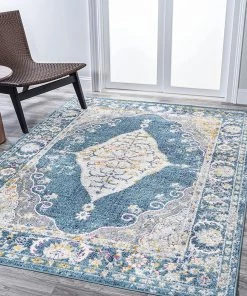 JONATHAN Y Zelda Bohemian Cottage Medallion For Bedroom Living Room Indoor Décor Soft Area Rugs, All Area Rugs And Runners