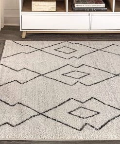 JONATHAN Y Soft Area Rug For Bedroom Kitchen Living Room Indoor Black All Area Rugs And Runners