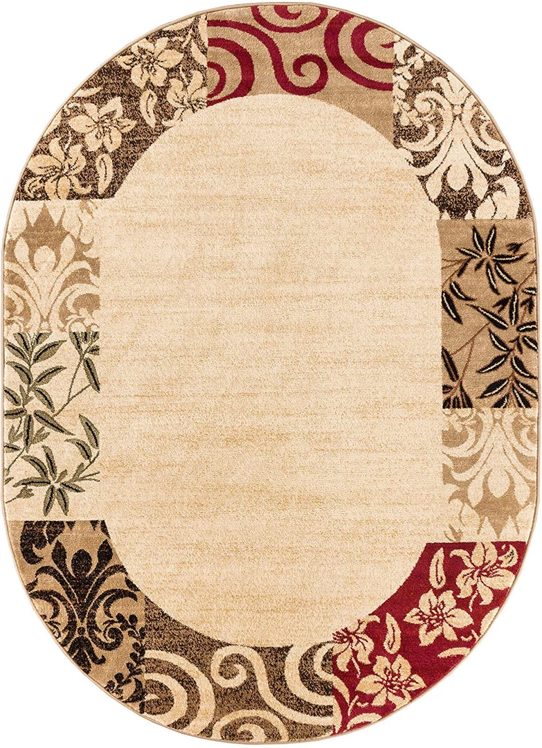 Well Woven Barclay Vane Willow Damask Beige Modern Area Rug 7 Well Woven Barclay Vane Willow Damask Beige Modern Area Rug