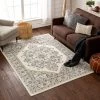 Well Woven Scafa Beige & Grey Tribal Medallion Area Rug