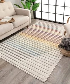 Well Woven Odwa Soft Pastel Multi Color Chevron Triangle Stripes Geometric Area Rug All Area Rugs And Runners