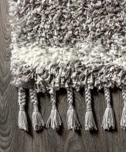 Jonathan All Area Rugs And Runners Mercer Plush Tassel Moroccan Tribal Geometric Trellis Area Rugs, Denim Blue/Cream 15 Jonathan All Area Rugs And Runners Mercer Plush Tassel Moroccan Tribal Geometric Trellis Area Rugs, Denim Blue/Cream