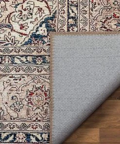 Well Woven Tonti Red Machine Washable Vintage Style Classic Distsressed Persian Area Rug