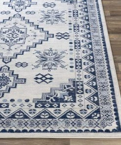 Artistic Dagmara Soft Area Rug Navy Blue