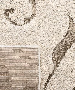 FAS Premium Swirl Thick Plush Cream/Beige Area Shag Rug