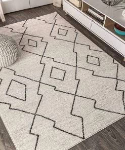 JONATHAN Y Soft Area Rug For Bedroom Kitchen Living Room Indoor Black All Area Rugs And Runners