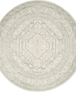 FAS All Area Rugs And Runners Oriental Vintage Distressed Medallion Ivory/Slate Soft Area Rug