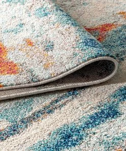 Jonathan All Area Rugs And Runners Contemporary Modern Abstract Brushstroke Cream/Blue Rug 18 Jonathan All Area Rugs And Runners Contemporary Modern Abstract Brushstroke Cream/Blue Rug