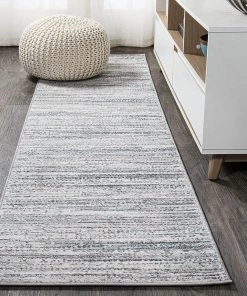 Jonathan All Area Rugs And Runners Loom Modern Strie Gray/Black . Soft Area Rug