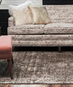 UL Vintage Distressed Bordered Brown Area Rugs 13 UL Vintage Distressed Bordered Brown Area Rugs