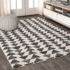 Jonathan Aisha Moroccan Triangle Geometric Area Rugs Cream,Black
