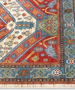 Well Woven Minda Red Traditional Medallion Area Rug All Area Rugs And Runners