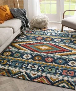 Well Woven All Area Rugs And Runners Dover Multi Tribal Medallion Area Rug