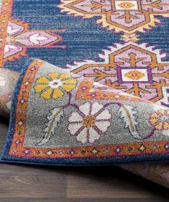 Artistic Elodia Soft Area Rug Dark Blue All Area Rugs And Runners