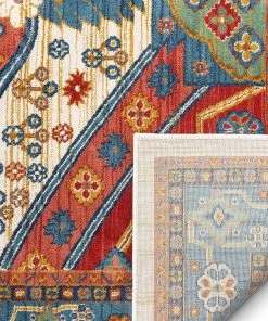 Well Woven Minda Red Traditional Medallion Area Rug All Area Rugs And Runners