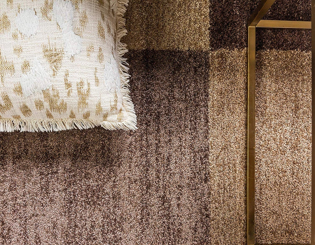 UL Warm Toned Checkered Beige Light Brown Area Rugs All Area Rugs And Runners 4 UL Warm Toned Checkered Beige Light Brown Area Rugs All Area Rugs And Runners