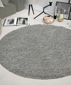 WW Plain Shag Area Rugs - Multiple Colors And Sizes