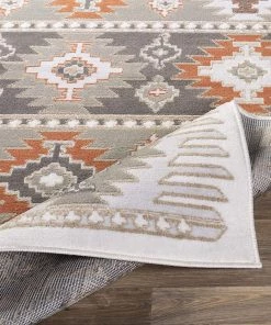 Artistic Norie Soft Area Rug Gray / Terracotta