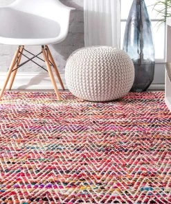 FAS Handwoven Chevron Pattern Soft Magenta Texture Area Rug All Area Rugs And Runners 9 FAS Handwoven Chevron Pattern Soft Magenta Texture Area Rug All Area Rugs And Runners