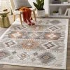 Artistic Norie Soft Area Rug Gray / Terracotta