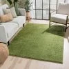 Well Woven Ciel Green Ultra-Soft Multi-Textured Shimmer Pile Area Rug