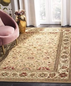 Safavieh All Area Rugs And Runners Lyndhurst CollectionTraditional Oriental Non-Shedding Stain Resistant Living Room Bedroom Accent Rug Beige / Ivory