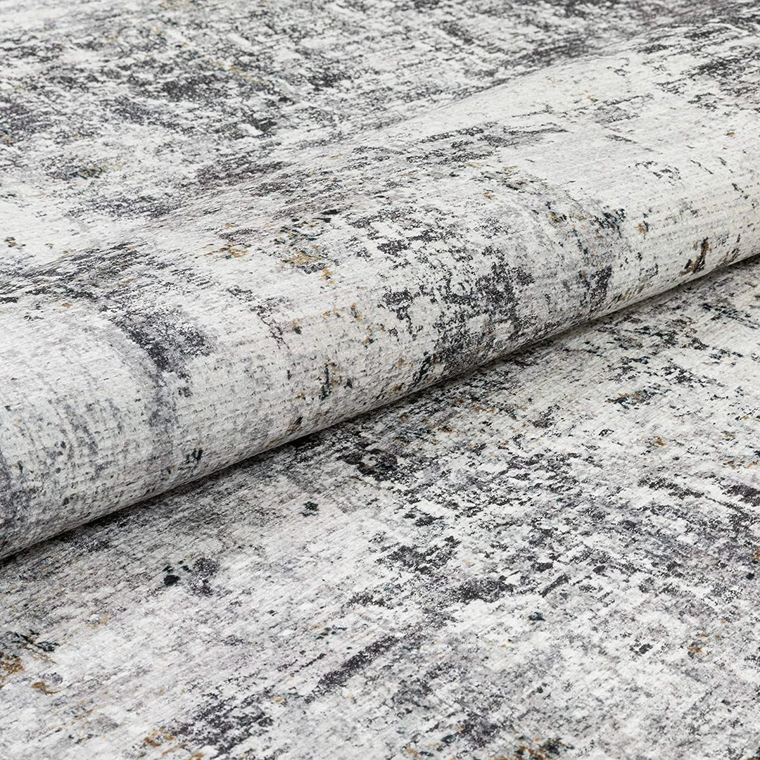 Unique Loom All Area Rugs And Runners Arcata Grey Machine Washable Contemporary Abstract Distressed Area Rug 3 Unique Loom All Area Rugs And Runners Arcata Grey Machine Washable Contemporary Abstract Distressed Area Rug