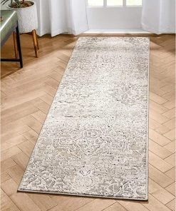 Well Woven Tabitha Ivory Vintage Medallion Runner Rug All Area Rugs And Runners