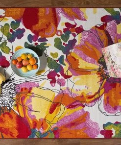 WRG All Area Rugs And Runners Vibrant Floral Area Rug Non-Slip/ No Skid