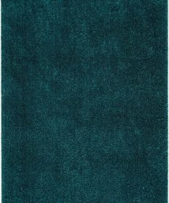 Well Woven Ciel Teal Blue Ultra-Soft Multi-Textured Shimmer Pile Area Rug All Area Rugs And Runners