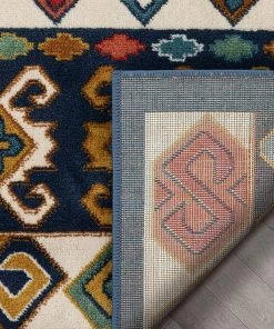 Well Woven Ravia Blue Southwestern Medallion Area Rug