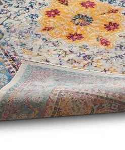 WW All Area Rugs And Runners Multi-color Vintage Medallion Area Rugs
