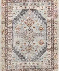 Well Woven Rodeo Virden Grey Bohemian Eclectic Tribal Aztec Distressed Area Rug