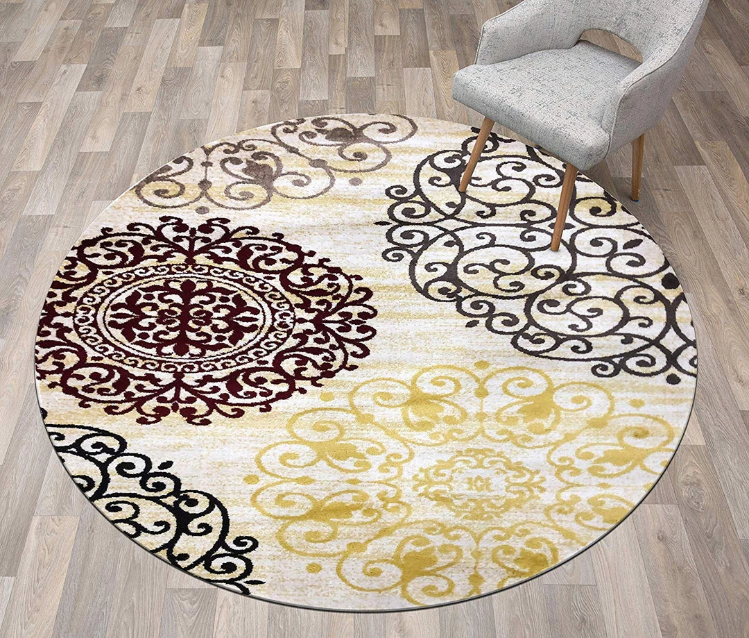 WRG All Area Rugs And Runners Floral Cream Brown Red Area Rugs 10 WRG All Area Rugs And Runners Floral Cream Brown Red Area Rugs