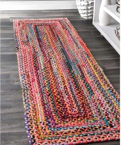 FAS Hand Braided Multi Soft Area Rugs All Area Rugs And Runners