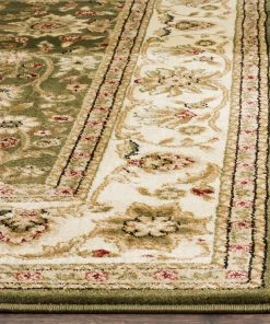 Safavieh Lyndhurst Collection Traditional Oriental Non-Shedding Stain Resistant Living Room Bedroom Soft Area Rug Sage / Ivory